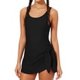 thumbnail image 1 of Aideaone Girl One Piece Swimdress Swimsuits Adjustable Straps Bathing Suit with kirt Tummy Control Swim Dresses Size 10-16, 1 of 6