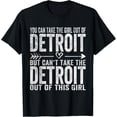 thumbnail image 1 of Girl Out Of Detroit Michigan Hometown Home Detroit T-Shirt, 1 of 4