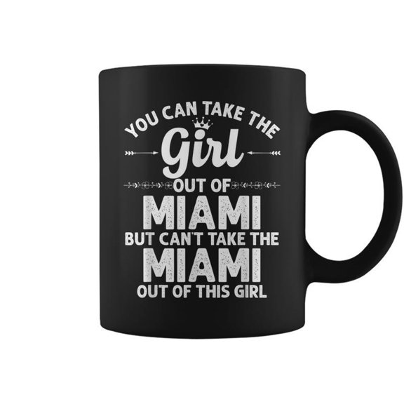 Girl Out Of Miami Fl Florida Gift Funny Home Roots Usa Coffee Mugs