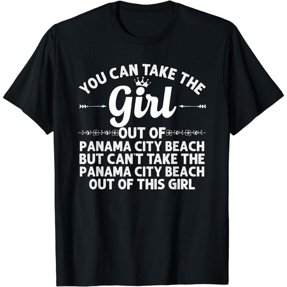 Girl Out Of PANAMA CITY BEACH FL FLORIDA Gift Funny Roots T-Shirt