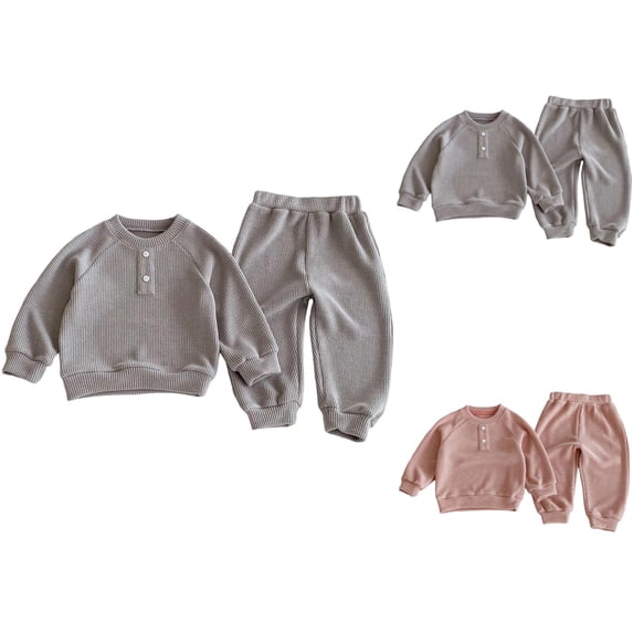 Girl Outfit Girl Set Girls Boys Outfits Sets Long Sleeve Hoodie And Loose Pants Comfy Two Piece Winter Fall Spring Casual Kids Clothes Toddler Unisex To Fit Children 9 Months To 8 Years