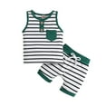 Girl Outfits,Baby Unisex Cotton Spring Summer Striped Sleeveless Shorts