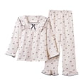 thumbnail image 1 of Girl Outfits Clothes Long Sleeve Cartoon Print Homewear Girls' Clothing Sets, 1 of 5