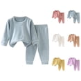 thumbnail image 1 of Girl Outfits Girl Set Girls Outfits Set For Toddlers Comfortable Long Sleeve Layering Top And Bottom For Autumn And Spring Homewear For Everyday Use, 1 of 4