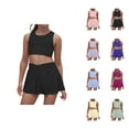 thumbnail image 1 of Girl Outfits Girl Sets Girls Outfits & Set Toddler Playwear Active Summer Outfit Vest Romper Casual Sports Clothes For Kids Age 4 7 Comfortable Stretchy Waist, 1 of 9