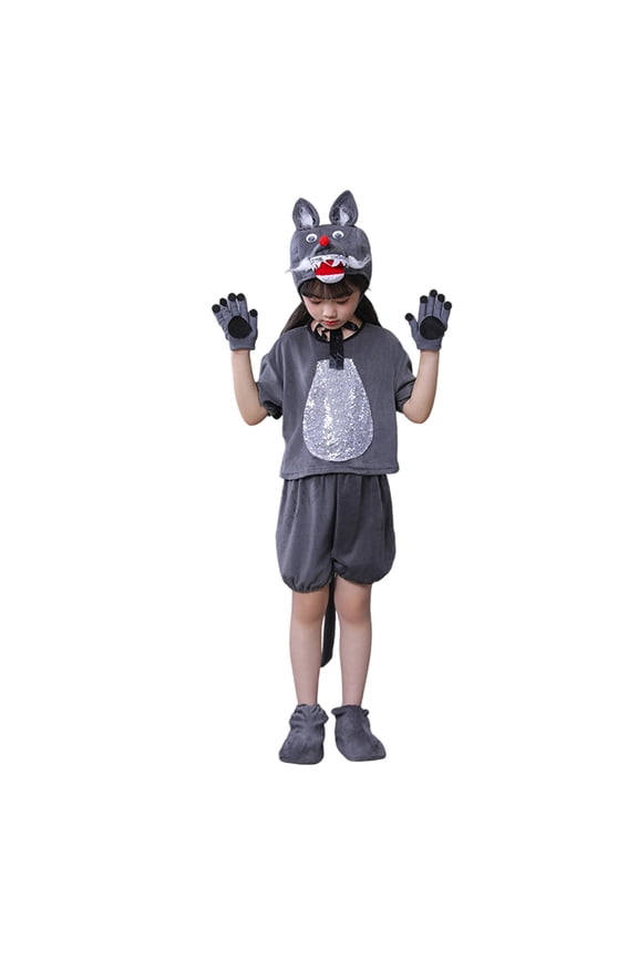 Girl Outfits Performance Stage Dance Recital Party Elastic Waist Top Pants Hat Gloves Shoes Girls' Clothing Sets