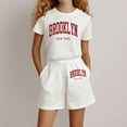 thumbnail image 1 of Girl Outfits Set White Pullover T-Shirt Tops and Shorts Newborn Boy Summer Clothes Size 9-10 Years Girls Clothes Summer&nbsp;Clothing, 1 of 4