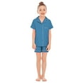 thumbnail image 1 of Girl Pajamas Short Sleeve Button-Down Nightwear Little Boys Pajamas for Baby Girl 5-6 Years, 1 of 4