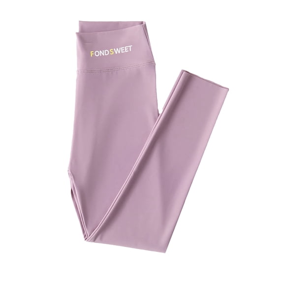Girl Pants - Girls Athletic Leggings Dance Running Yoga Workout Tights Stretchy Active Playwear - School Kids Clothes,Color:Light Purple,Size:9-10 Years