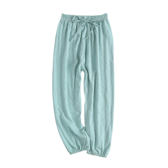 Girl Pants - Girls Harem Pants Solid Color Soft Summer Joggers Elastic Waist Comfortable Casual Lounge Wear Basic Trousers for Kids Toddler Play - School Kids Clothes,Color:Green,Size:4-5 Years