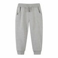thumbnail image 1 of Girl Pants,Tracksuit Pants Solid Color With Bunched Feet Casual Mid Sized Hoodie Pants for Sports Activities,School Kids Clothes,Z02 Grey,12-24 Months, 1 of 9