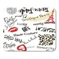 thumbnail image 1 of Girl Paris and Glamour Pattern Woman Chic Mode Towel Mousepad Mouse Pad Mouse Mat 9x10 inch, 1 of 3