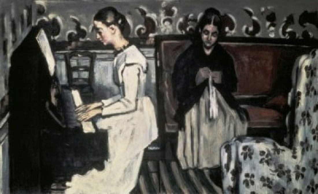 Girl at the Piano - The Tannhauser Overture 1868 Paul Cezanne (1839-1906 French) Oil on canvas State Hermitage Museum St Petersburg Russia Canvas Art - Paul Cezanne (18 x 24)