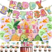 Girl Pink Dinosaur Birthday Party Supplies Dinosaur Balloon Dinosaur Birthday Party Decorations Baby Shower Decorations for Girls