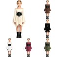 thumbnail image 1 of Girl Pirate Dress Bell Sleeves Fairy Dress with Corset Belt Flowy Pirate Themed Party Outfits, 1 of 7