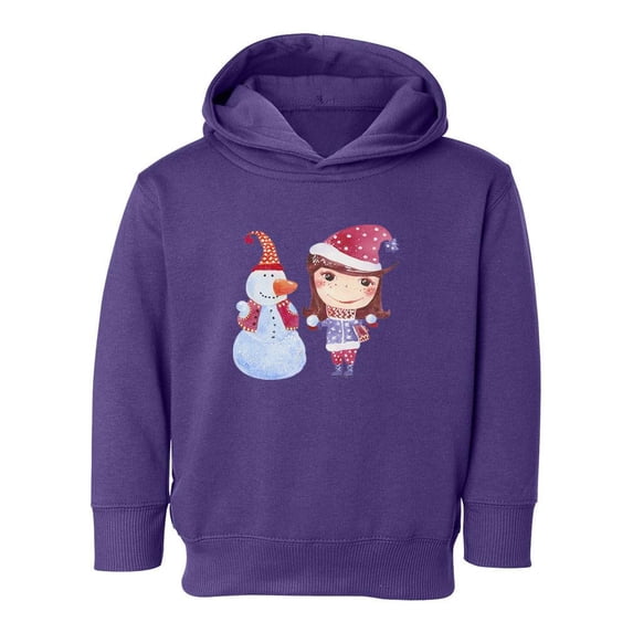 Girl Playing With Snow Hoodie Toddler -Image by Shutterstock, 2 Toddler