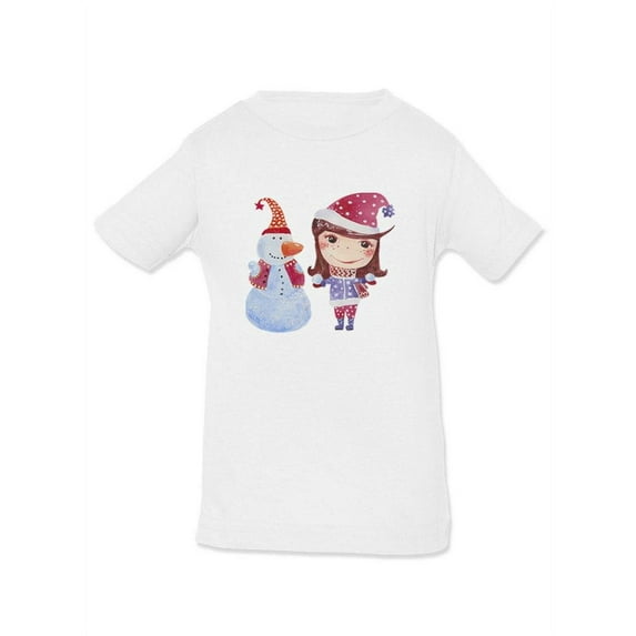 Girl Playing With Snow T-Shirt Infant -Image by Shutterstock, 6 Months