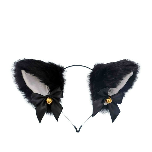 Girl Plush Furry Cat Ears Headwear Accessory Prop For Cam Girl Party