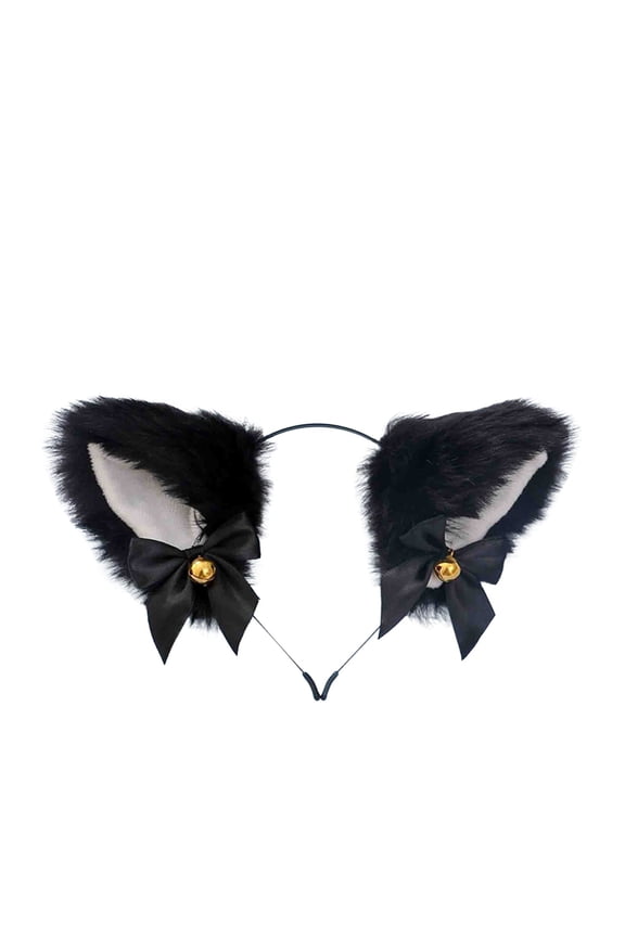 Girl Plush Furry Cat Ears Headwear Accessory Prop For Cam Girl Party