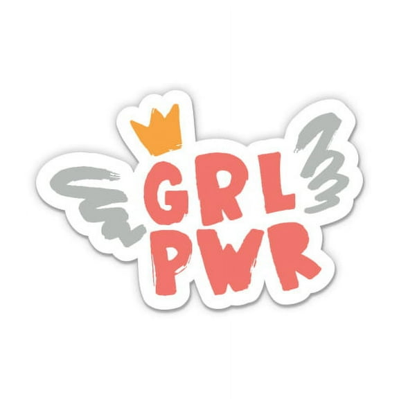 Girl Power - 8" Vinyl Sticker - For Car Laptop I-Pad - Waterproof Decal