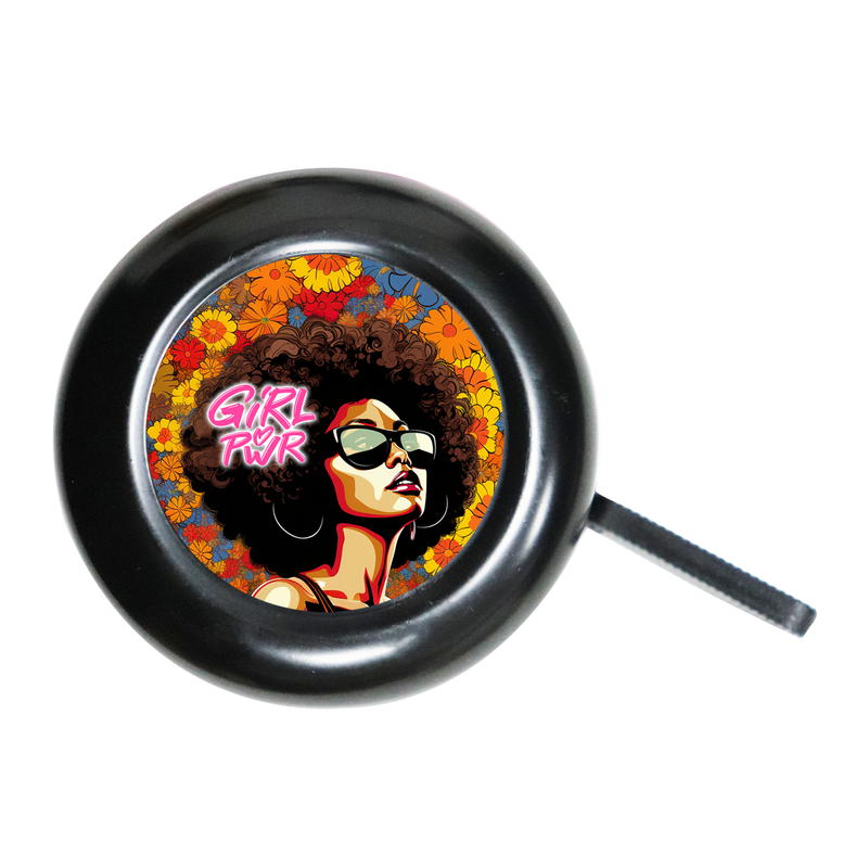 Girl Power Classic Round Cycling Bell Easy Installation, Clear Sound