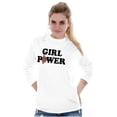 thumbnail image 1 of Girl Power Feminist Future Flower Women's Long Sleeve T Shirt Brisco Brands X, 1 of 5