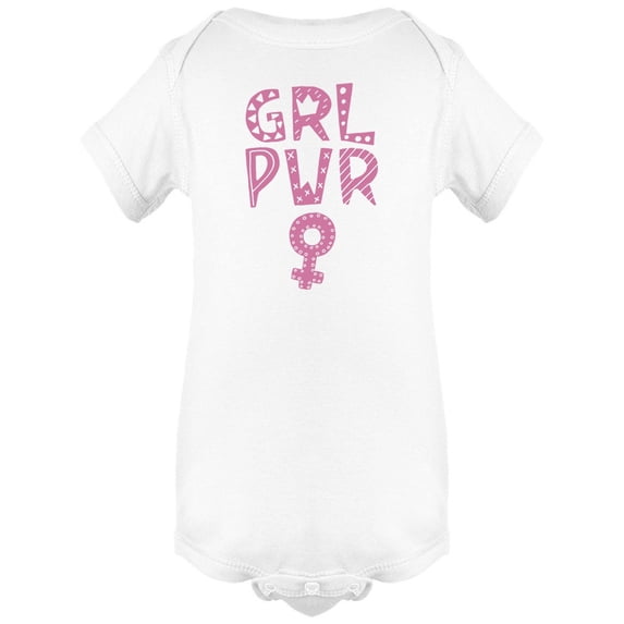 Girl Power In Pink Bodysuit Infant -Image by Shutterstock, Newborn