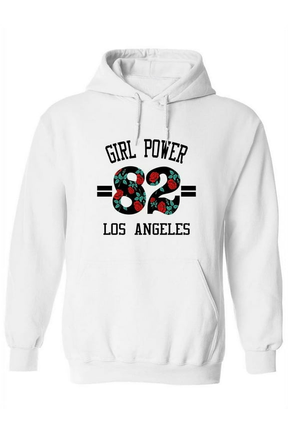 Girl Power Los Angeles Hoodie Women -Image by Shutterstock, Female XX-Large