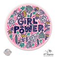 thumbnail image 1 of Girl Power Pretty - 8" Vinyl Sticker - For Car Laptop I-Pad - Waterproof Decal, 1 of 1