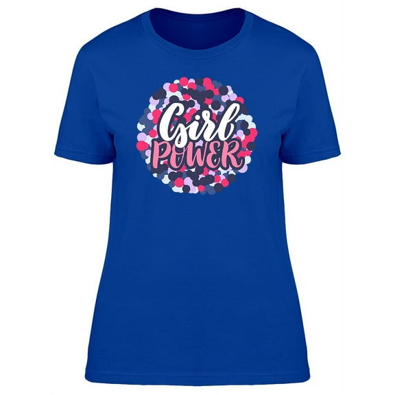 Girl Power (Purple And Pink) T-Shirt Women -Image by Shutterstock, Female x-Large