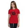 thumbnail image 1 of Girl Power Shirt for Girls – Inspirational & Trendy Feminist Graphic T-Shirt, Youth Short Sleeve T-Shirt (Red, L), 1 of 1