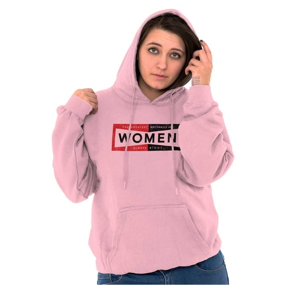 Girl Power Strong Mechanic Humor Hoodie Sweatshirt Women Brisco Brands 2X