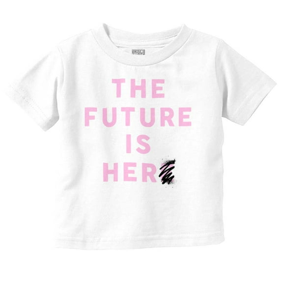 Girl Power The Future Is Her Graffiti Youth T Shirt Tee Girls Infant Toddler Brisco Brands 3T