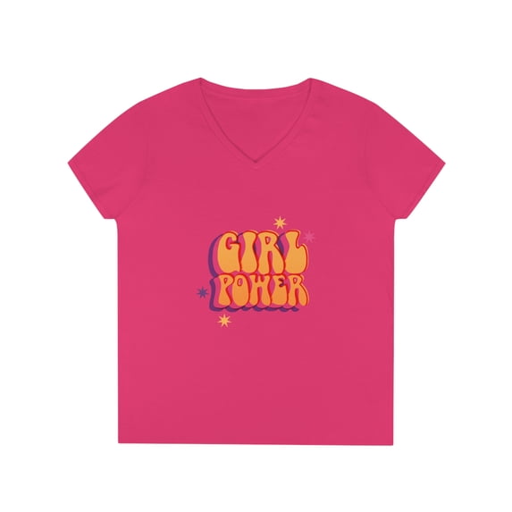 Girl Power V-Neck T-Shirt
