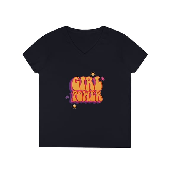 Girl Power V-Neck T-Shirt