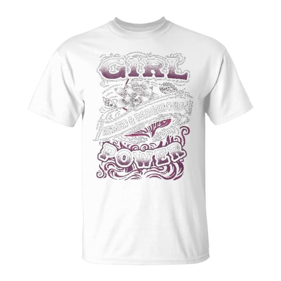 Girl Power V2 Unisex Jersey Crewneck Tshirt