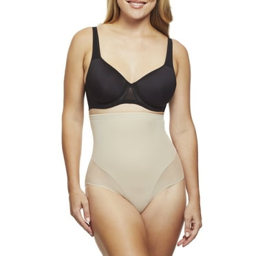 Girl Power by TC Intimates Women's Moderate Control Sheer Shaping High Waist Brief Shapewear