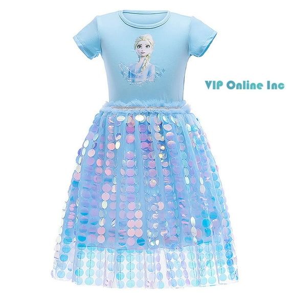 Girl Princess Costume Snow Party Dress Halloween Cosplay Dress up