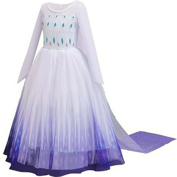 Girl Princess Costume Snow Party Dress Halloween Cosplay Dress up