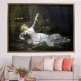 thumbnail image 1 of Girl Printed, Woman Wall Decor, Famous Printed, Ophelia, Reproduction Canvas, Oil Painting Print, Cabanel Ophelia Artwork, Canvas Wall Decor - 3P-Gold Framed, 1 of 9