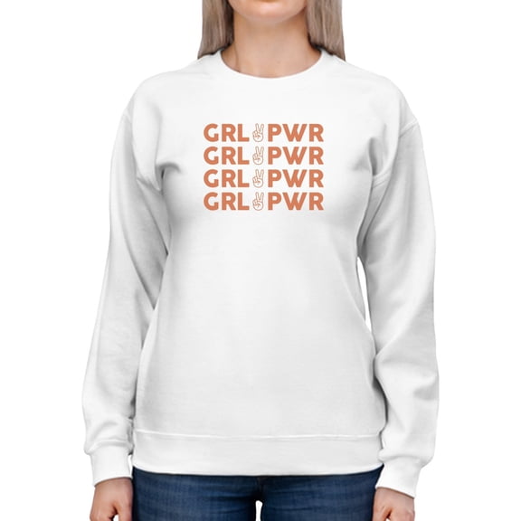 Girl Pwr Design Women Sweatshirt, Female XX-Large