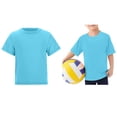 thumbnail image 1 of Girl Rash Guard Swim Shirt Short Sleeve Sun Swimwear Quick Dry Boys' Fashion Swim Top 3-4 Years, 1 of 9