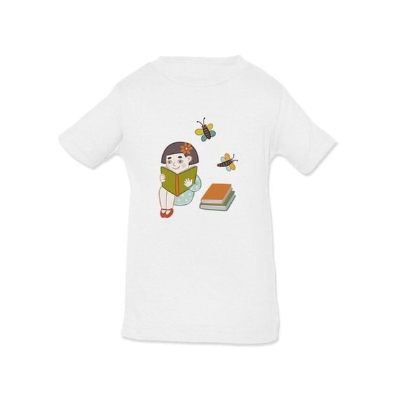 Girl Reads A Book T-Shirt Infant -Image by Shutterstock, 12 Months