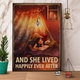 thumbnail image 1 of Girl Reads and She Lived Happily Ever After Retro Metal Signs Vintage Signs Aluminum Sign for Outdoor Garden Kitchen Home Cafe Bar 12x16 Inch, 1 of 5