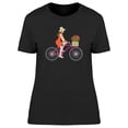 thumbnail image 1 of Girl Riding Bicyicle  T-Shirt Women -Image by Shutterstock, Female XX-Large, 1 of 2