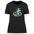 thumbnail image 1 of Girl Riding Through The Clouds T-Shirt Women -Image by Shutterstock, Female XX-Large, 1 of 2