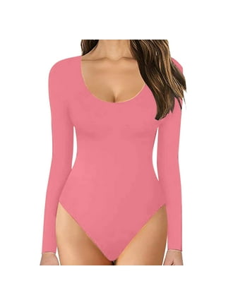 ASEIDFNSA Long Sleeve Jumpsuit Women Turtle Neck Body Suit for Women  European And American Women'S Clothing And Winter ed Zipper V Neck Lifting  Slim