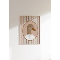 Girl'S Room Mallard Duck Print Vintage Duck Cottagecore Nursery Vintage Aesthetic Nursery Brown Mallard Print Farm Nursery Decor Wall Art, Modern Wall Decor, 8x12 UNFRAMED