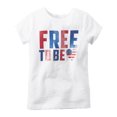 thumbnail image 1 of Girl S/S "Free To Be" Tee; White, 3 Months, 1 of 1