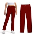 thumbnail image 1 of Girl School Uniform Pants Skinny Pants Kids Dress Pants with Pockets Straight Pants Pants Back To School Outfits for Teen Girls Kid Preppy Clothes 5-6 Years, 1 of 5